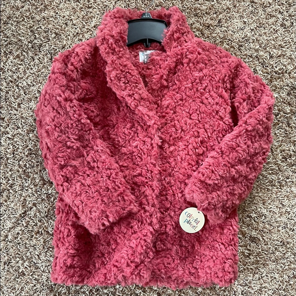 Girl’s Pink Fur Coat 6/6x